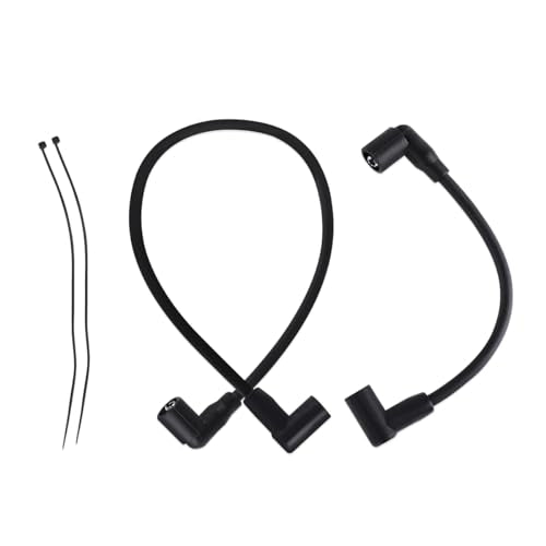 Black Spark Plug Wire Set w/Tie,Insulating Sheath,Copper Core