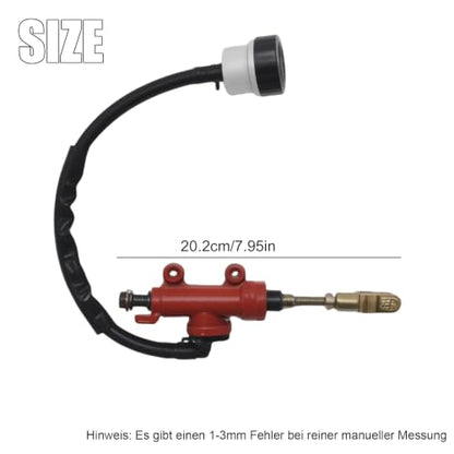 Red Rear Hydraulic Brake Assembly Caliper Master Cylinder Kit - color: red