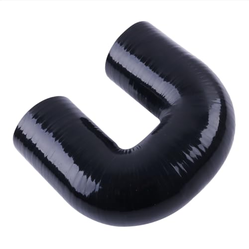 180 Degree Coupler U Bend Shape Elbow Silicone Hose Pipe ID 4"(102mm) Thicknesses 4-ply(5.4mm) Reinforced for engine turbo Air intake boots coupling intercooler throttle body Industrial tube - size: ID102
