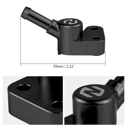 NICECNC Fuel Injector Rail Motorcycle Black - color: black