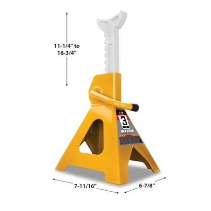 Performance Tool W1619 3 Ton Trolley Floor Jack and Jack Stands Set - style: Industrial