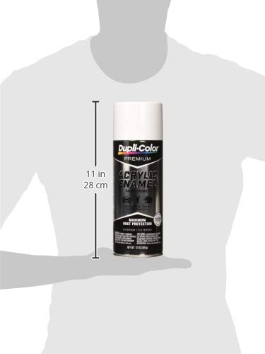 Dupli-Color EPAE110 Premium Acrylic Enamel Spray Paint - Gloss White - 12 oz. Aerosol Can - color: Gloss White