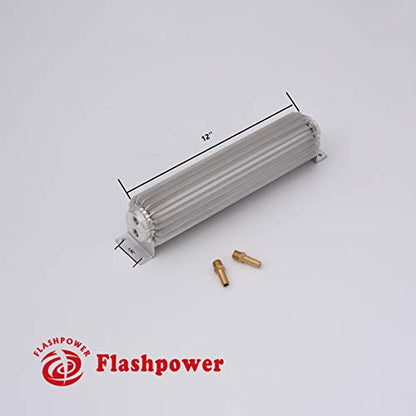 12'' Dual Pass Aluminum Finned Transmission Oil Cooler - color: Dual Pass, size: 12''