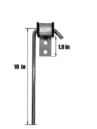 4 Pcs Heavy Duty Exhaust Hanger Rod -Universal Use Exhaust Hanger - 3/8" Rod 10" Long - size: 4 PACK