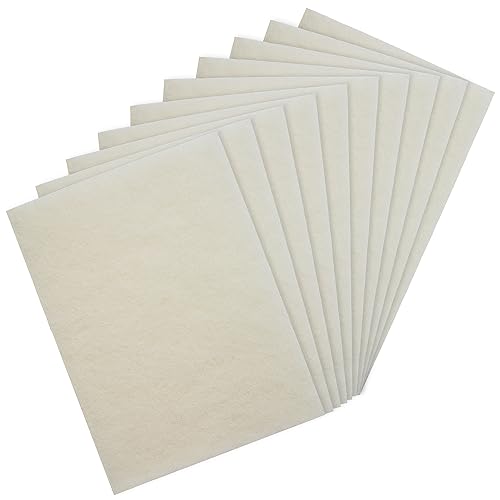 S SATC 6" x 9" White Light Duty General Purpose Scuff Pads,10 Pack Automotive Pads for Scuffing,Scouring,Sanding,Paint Primer Prep Adhesion Scratch for Woodworking,Automotive Restoration - color: White