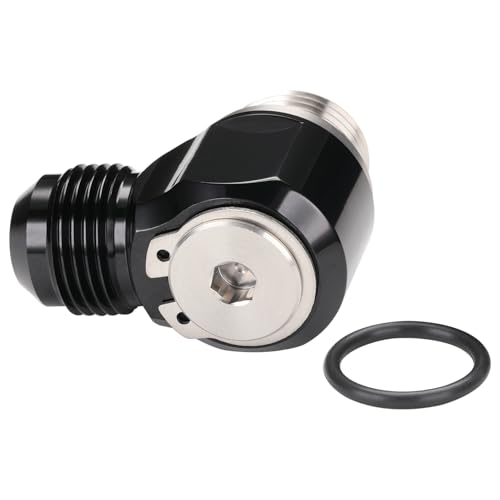 10AN Male Flare Banjo to 8AN -8 ORB Stainless Steel Banjo Bolt Assembly Fitting Adapter Black - size: 10AN to -8 ORB