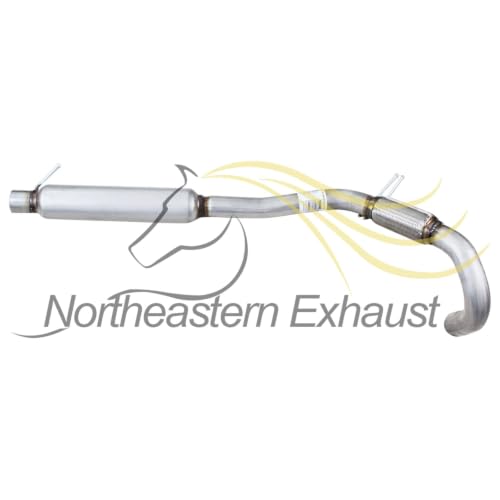 Exhaust Resonator Compatible with Chrysler Town & Country 2011-2016 3.6L | Dodge Grand Caravan 2011-2020 3.6L | Stainless Steel | Northeastern Exhaust | Includes Clamps | Direct-Fit Replacement