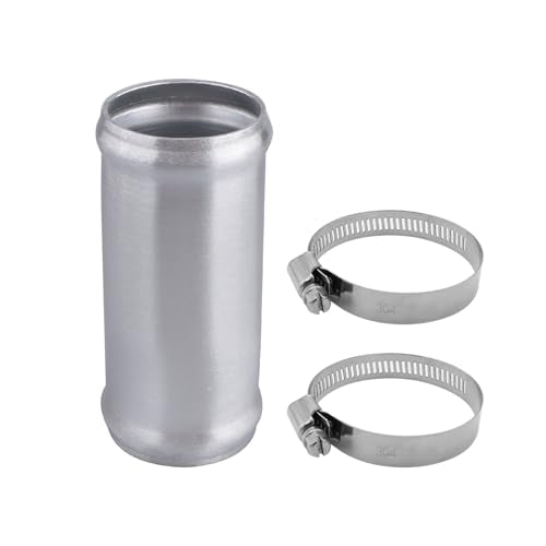 AC PERFORMANCE OD 1.75" Aluminum Tube Hose Joiner with Clamps - size: 1.75" (45mm)