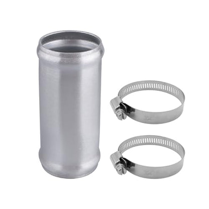 AC PERFORMANCE OD 1.75" Aluminum Tube Hose Joiner with Clamps - size: 1.75" (45mm)