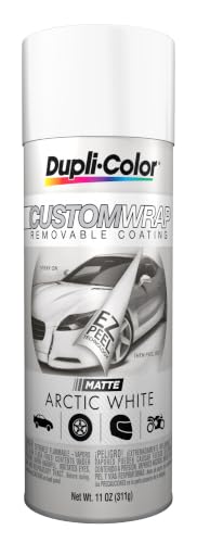 Dupli-Color ECWRC7987 Custom Wrap Matte Removable Automotive Paint – Arctic White Spray Paint - 11 oz. Aerosol Can