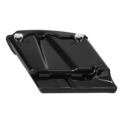 TCMT 5" Motorcycles Vivid Black Extended Hard Saddlebags & Latch Key Fits For Harley 1993-2013 Touring Road Glide Road King Ultra Street Glide Electra Glide - color: Vivid Black Black Latches