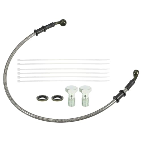 uxcell 1 Set 60cm 1.97ft Motorcycle Brake Clutch Line Hose for Dirt Bike - size: 60CM