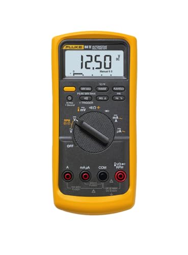 Fluke 88V Deluxe Automotive Multimeter, Troubleshoot Problems on Conventional and Hybrid Vehicles, Measures Pulse Width, and Duty Cycle