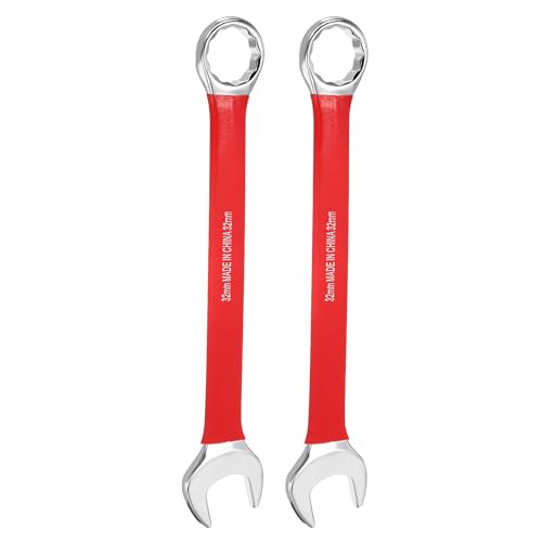 HARFINGTON 2Pcs Metric Combination Wrench 32mm 12-Point Box & Open End CR-V - size: 32mm