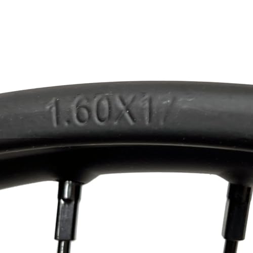 MYK Wheel Set, Front Rim 17"x1.6 Rear Rim 14"x1.85 - for Off Road Dirt Bikes Tao Tao DB17, Apollo, Coolster, SSR and others with 17" Front and 14" Rear Wheels