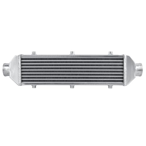 Universal Intercooler 28''x7.5''x2.8" Front Mount Intercooler 2.6'' Inlet and Outlet Aluminum Turbo Intercooler Direct Replacement for Any Turbo Charger system - size: 28''x7.5''x2.8" 2.6''