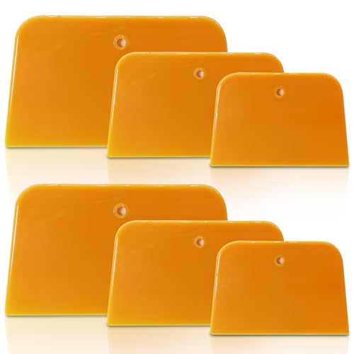 Body Filler Spreaders, 6PCS Plastic Spreader,4, 5, 6 Inch - color: Yellow-6PCS