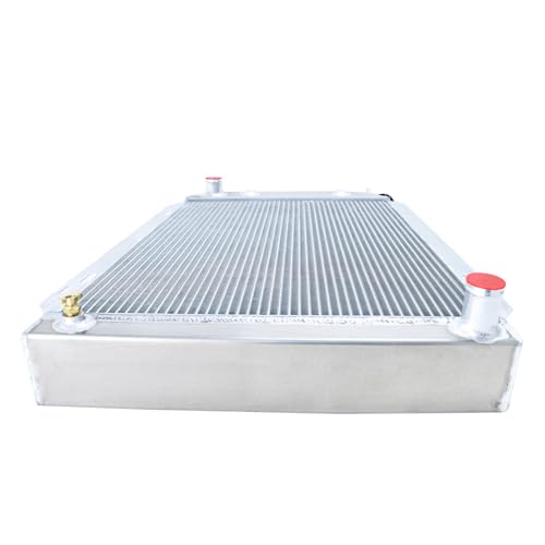 3 Row Radiator For Ford Mustang GT LX Foxbody Thunderbird 1979-93 - size: 3 Row Radiator+CNC 1.3Bar Cap(AT)