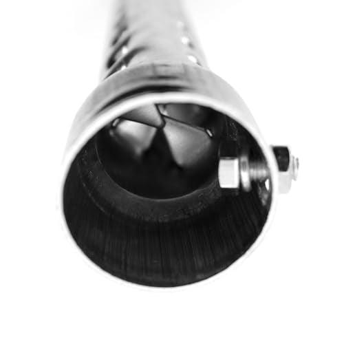 Lylane 1-3/4'' O.D. 8'' Length Motorcycle Metal Exhaust Silencer Exhaust Noise Killer Exhaust Pipe Muffler Baffle for Harley 2'' O.D. Exhause Pipe - size: 1-3/4''