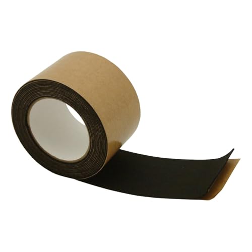 FindTape Polyester 1mm Felt Tape – 3 in. x 15 ft. Felt Strips with Adhesive Backing and Furniture Strips, Great for Arts and Crafts, Classrooms, and Protecting Furniture (Black) - size: 3 in x 15 ft