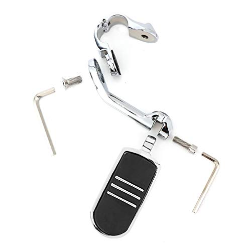 TCT-MOTORPARTS Chrome Engine Guard Highway Crash Bar w/Footpegs Mount Fit for Harley Touring Street Electra Glide FLHT Road King1997-2008 - color: Chrome Engine Crash Bar+Footpegs #1