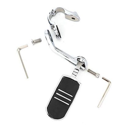 TCT-MOTORPARTS Chrome Engine Guard Highway Crash Bar w/Footpegs Mount Fit for Harley Touring Street Electra Glide FLHT Road King1997-2008 - color: Chrome Engine Crash Bar+Footpegs #1