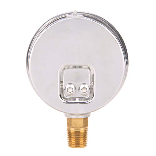 MEASUREMAN Lead-Free Pressure Gauge, 2-1/2inch Dial, Glycerin Filled, 0-100psi/kpa, Stainless Steel Case, 1/4inchNPT Lower Mount - size: 0-100 psi, style: Lower Mount(Lead-Free)