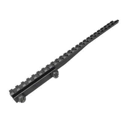 24-Slot Picatinny Rail Riser Mount (1"/0.83"/0.5" Height), 10" Length Flat Top Mount Adapter and Optics Riser Mount - style: Low - 0.5"