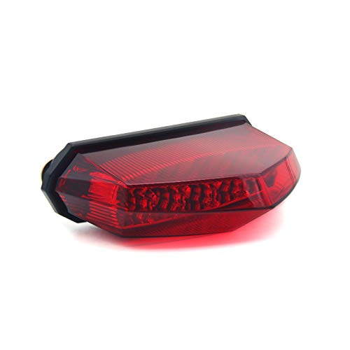Universal 10 LED Rear Tail Light Brake Stop Running Light for Standard Sport ATV Quad Dirt Bike (Red) - color: Red