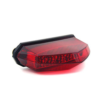 Universal 10 LED Rear Tail Light Brake Stop Running Light for Standard Sport ATV Quad Dirt Bike (Red) - color: Red