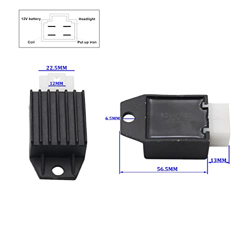 12V 4 Pin Voltage Rectifier Regulator for 50cc 90cc 110cc 125cc 150cc PIT Quad Dirt Bike ATV Buggy Scooter Moped