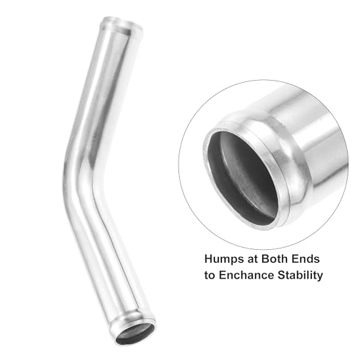 ACROPIX 32mm 1.25" OD 4" 100mm Leg Length Universal Car Aluminum Alloy Tube Intercooler Pipe 45 Degree Bend Elbow Air Intake Joiners Tubing - Pack of 1 - size: OD 1.25"