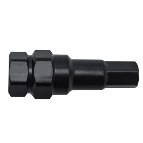 6 Point Sided 12mm Hex Tuner Key Wheel Lug Nut Socket Key 3/4”(19mm) & 13/16”(21mm) Hex Compatible with M12x1.5 M12x1.25 Thread Size Lug Nuts Black