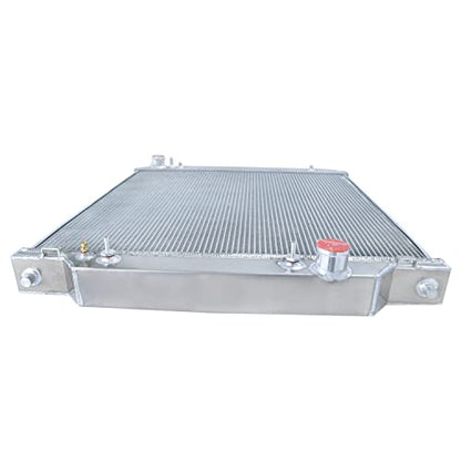 Aluminum Radiator for 2003-2007 Ford Excursion F250 F350 F450 Super Duty Pickup Truck 6.0L Powerstroke V8 Diesel, 3 Row Full Performance Aluminium Radiator - size: 3-Row Radiator w/CNC Cap