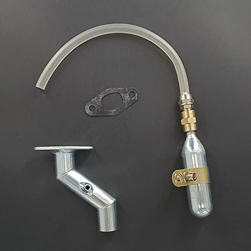 Fuel Recycling Alum Manifold 32mm/40mm Intake Kit, 2 in 1, 2 Stroke Gas Engine Kit Motorized Bicycle 48cc/66cc/80cc/100cc