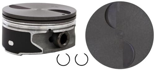 LowPricedAutoParts Set of 8 Flat Top Pistons for 07-10 GM/Chevrolet 6.2L/376 | Standard Size | 103.25mm Bore Diameter
