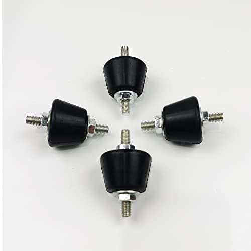 tBesme Anti Vibration Rubber Isolator Mounts with M8-1.25 Studs Shock Absorber Use for Outdoor Units Mini Split Air Conditioner & Machine Shock Absorber(Pack of 4)