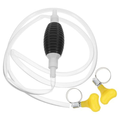 DECHOUS Manual Fuel Transfer Pump Hand Siphon Oil and Water Extraction Pump with Flexible Tube Portable Car Liquid Transfer Tool for Emergency Drainage Aquarium Pool