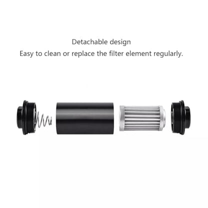 10 MICRON Inline Fuel Filter with 6AN 8AN 10AN Adapter&Bracket Clamp 50MM Universal Mount Bracket