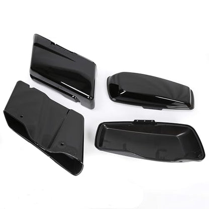 ECOTRIC Pained Hard Saddlebags Saddle Bags Compatible with Davidson - color: Black, size: Style2