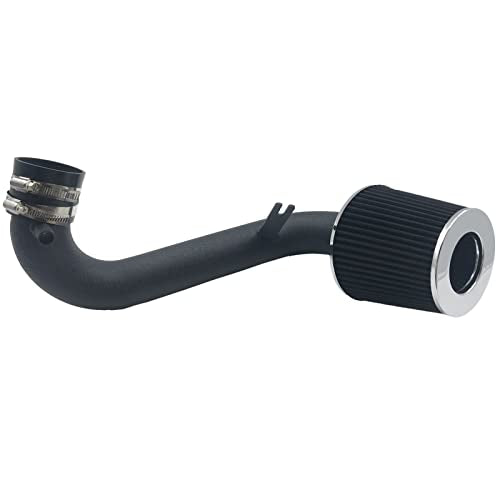 2.5-Inch Cold Air Intake System Kit + Filter Compatible for Honda Civic DX/LX/EX/GX/VP AT/MT 1.7L 2001-2005 AT/MT (Black Tube & Black Filter) - style: Black Tube & Black Filter