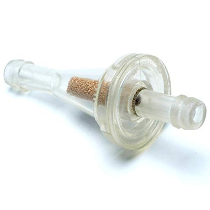 Inline Fuel Filter - Small Universal Fuel Filters (Pack of 2) for 1/4 Fuel Line Gas Engine Motorcycle Dirt Bike Scooter ATV Quads