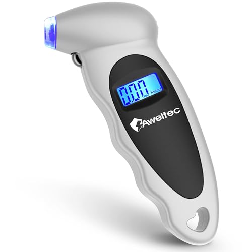 Digital Tire Pressure Gauge,Accurate Cars Air Gauge 150 PSI,Silver - color: Silver(1PK), size: 1 Pack