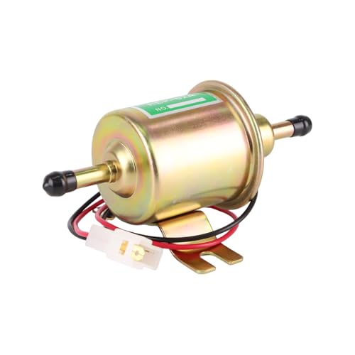 Electric Fuel Pump 2.5-4psi HEP-02A 6pcs Low Pressure 12V Gas Diesel Compatible with Motorcycle Carburetor ATV Trucks Boats For Gasoline or Diesel Engine