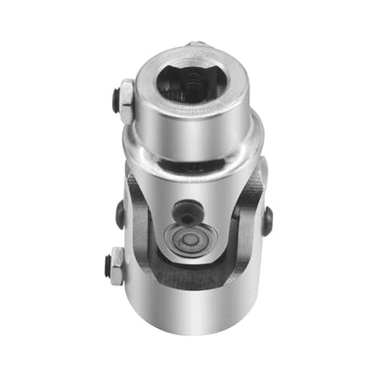1" DD X 3/4" DD Chrome Steering Universal Joint Single U Joint Shaft,Total Length: 83mm (3-1/4")