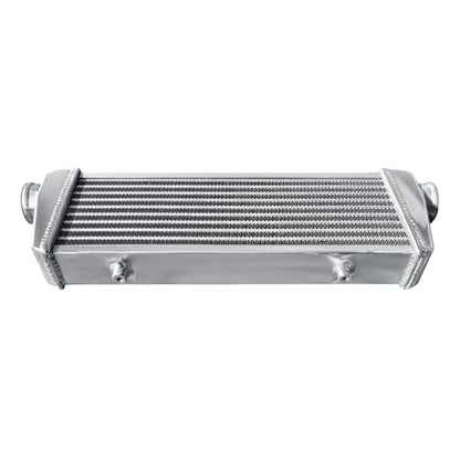 Universal Intercooler 23''x8''x2.7" Front Mount Intercooler 2.2'' Inlet and Outlet Aluminum Turbo Intercooler Direct Replacement for Any Turbo Charger system - size: 23''x8''x2.7" 2.2''