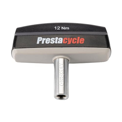 Prestacycle Pro TorqKeys 12Nm T-Handle Torque Limiting Tool – Torque Wrench Bit with Ergonomic Low-Profile Grip, Magnetic 1/4" Hex Bit Retention, Durable Zinc Shaft - size: 12Nm