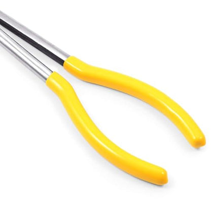 SPEEDWOX Long Reach 45 Degree Needle Nose Pliers 11 Inches Serrated Jaw - style: 45°