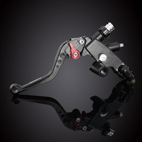 MZS Universal 7/8 Motorcycle Brake Master Cylinder Clutch Cable Levers Set
