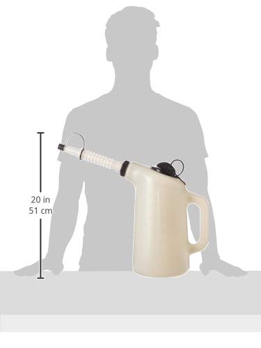 Lisle 19702 Oil Dispenser with Flexible Spout, 8-Quart Capacity - size: 8 Quart, style: 8 Quart Plastic Oil Dispenser with Lid and Cap